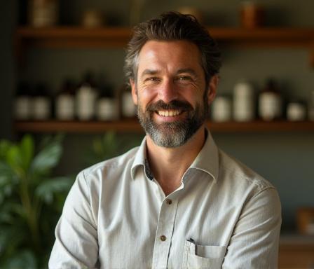 Greag Geibel smiling clinical herbalist